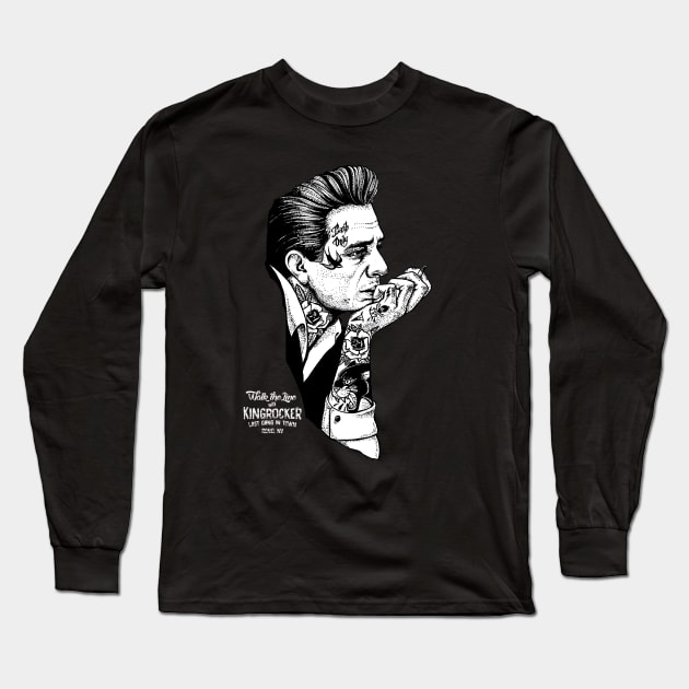 Johnny Cash Only Long Sleeve T-Shirt by Kingrocker Clothing